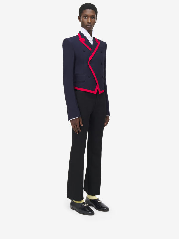 ALEXANDER MCQUEEN - Binding Shrunken Blazer - Item 830934QUAAC4100